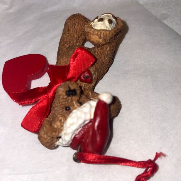 Kurt Adler Christmas caroling teddy bears  ornament. - Picture 3 of 7